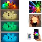 Varal Cordão P6m USB 20 LEDs Bolinhas Magicas Coloridas Pisca Pisca Controle App Bluetooth TB1871 Varal Cordão P6m USB 20 LEDs Bolinhas Magicas Coloridas Pisca Pisca Controle App Bluetooth TB1871