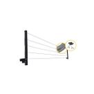 Varal de aço revestido em pvc 20m + par suporte varal 50cm