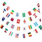 Varal de Bandeiras Países 32 Bandeiras - 8m Varal de Bandeiras Países 32 Bandeiras - 8m