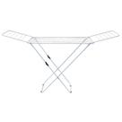 Varal de Chão com Abas Slim N230468-5 - Quanhe Varal de Chão com Abas Slim N230468-5 - Quanhe