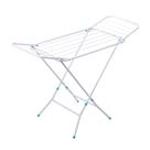 Varal de Chao Dobravel Reforçado Retrátil Slim Cor Branco com Abas