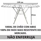 Varal de Chao Inox (O mais resistente do mercado)