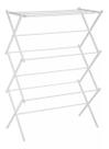 Varal De Chão Portátil Extensível Vertical c/ 18 Grades Varetas Sanfonado Telescópico Rack de Roupas Dobrável