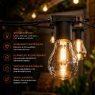Varal de Luz 10 Metros Festão Cordão Soquete Padrão E27 Bivolt Quarto Teen Jovem Dormitório República Varanda Sacada Penteadeira Camarim Iluminação Varal de Luz 10 Metros Festão Cordão Soquete Padrão E27 Bivolt Quarto Teen Jovem Dormitório República Varanda Sacada Penteadeira Camarim Iluminação