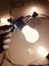 Varal de Luzes Led Externo com Lâmpadas Gambiarra Cordão 10m