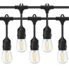 Varal de Luzez Lampadas 10 Metros Extensao 10w 10 Bocais Iluminaçao Decoraçao Festa Formatura Casamento Enfeite