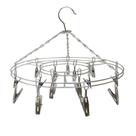 Varal de metal com 16 prendedores em metal 32 cm
