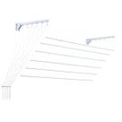 Varal De Parede Ou Teto Prático De Aço 6 Varetas 100x56 Cm Secalux