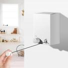 Varal de Parede Retrátil Corda Aço Inox 4.20 Metros Secar Roupas Extensível Apartamento Quintal