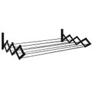 Varal De Parede Sanfonado Aço 0,80Cm Preto 21700 Secalux