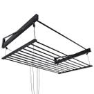 Varal De Parede Sobe E Desce Manual Classico Preto 70 Cm Aluminio
