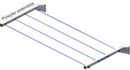 Varal de roupa parede articulável retratil de parede muro varal para apartamento casa basculante