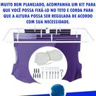 Varal de Teto - Médio com Pintura Epóxi Anti-ferrugem Capac. 9Kg de Roupas Varal de Teto - Médio com Pintura Epóxi Anti-ferrugem Capac. 9Kg de Roupas