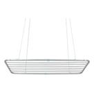 Varal De Teto Reforçado Alumínio 90cm Cinza 6 Varetas Completo Com Kit de Instalação Bel Varal De Teto Reforçado Alumínio 90cm Cinza 6 Varetas Completo Com Kit de Instalação Bel
