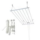 Varal De Teto Tradicional 120cm x 10 Varetas Em Alumínio Branco Varaltop Varal De Teto Tradicional 120cm x 10 Varetas Em Alumínio Branco Varaltop