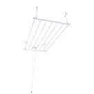 Varal De Teto Tradicional 120cm X 60cm Com 08 Varetas Branco Varal De Teto Tradicional 120cm X 60cm Com 08 Varetas Branco