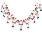 Varal Decorativo Papai Noel em Poliéster 76cm Enfeite de Natal Varal Decorativo Papai Noel em Poliéster 76cm Enfeite de Natal