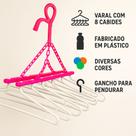 Varal dobrável 8 cabides Articulado Apartamento Não amassa suas roupas Espaço Extra