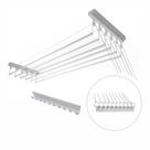 Varal Individual De Teto 120cm x 06 Varetas - Em Alumínio Branco Varal Individual De Teto 120cm x 06 Varetas - Em Alumínio Branco
