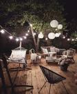 Varal Lâmpadas Bola Ping Pong Led Branco Frio 4m 20 Lâmpadas Decoração 110v Led Fixa Não Pisca