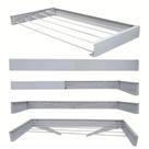 Varal Magico 4 varetas Em Aluminio 74cm - Dobravel Branco Varal Magico 4 varetas Em Aluminio 74cm - Dobravel Branco