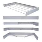 Varal Magico Parede Retratil 100 cm 6 varetas Branco