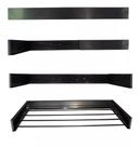 Varal Magico Parede Retratil 69 cm 4 varetas Preto