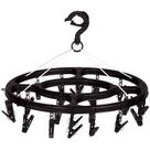 Varal Mini Oval 24 Prendedores Preto