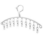 Varal Multiuso de Aço Inox com 10 Pregadores Resistente, Antiferrugem e Ideal para Peças Delicadas