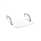 Varal Portátil Dobrável De Porta, Janela E Sacada Com 5 Varetas Metálicas Super Resistente - Branco