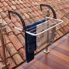 Varal Portátil Para Apartamento Secador De Roupas Prático e Retrátil Para Janela e Parede Varal Portátil Para Apartamento Secador De Roupas Prático e Retrátil Para Janela e Parede