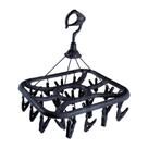 Varal quad c/ 24 prendedores preto