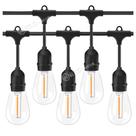 Varal Retrô com Lâmpadas LED S14 110V Ideal para Ambientes Externos e Internos KIT015