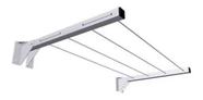 Varal Roupa Articulado Dobrável Parede Muro Suporte - 52cm 01 Par