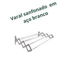 Varal Sanfonado Aço Branco - Retrátil Dobrável e Resistente (Aço Carbono) 80cm e 60 cm