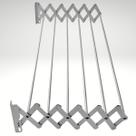 Varal Sanfonado Aluminio Reforçado Branco 80cm