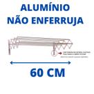 Varal sanfonado parede 60 cm aluminio - alusini Varal sanfonado parede 60 cm aluminio - alusini