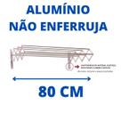 Varal sanfonado parede 80 cm aluminio bitenfer varais