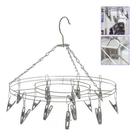 Varal Suspenso Roupa Intima Meia 24 Prendedores Aço Inox Redondo Clink