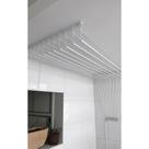 Varal Teto 100x75cm Alumínio Branco 10 Varetas Varal Teto 100x75cm Alumínio Branco 10 Varetas