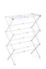Varal Vertical de Chão Retrátil Dobravél para Apartamento Branco - Powermaid