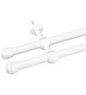Varão Branco 4 Metro Duplo 19 /19 mm Kit Completo