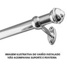 Varão De Cortina 28mm Alumínio Cromado (1 varão inteiro) - Bella Arte
