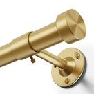 Varão de Cortina Ajustável YaFex 81-305 cm em Metal Dourado