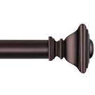 Varão de cortina BRIOFOX Bronze ajustável de 122 a 213 cm Heavy Duty