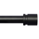 Varão de cortina Byondeth ajustável de 40-120 cm de alumínio preto