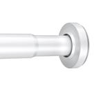 Varão de cortina de chuveiro Amazer Bath Spring Tension 80-190 cm branco