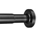 Varão de cortina de chuveiro Amazer Bath Spring Tension 80-190 cm preto