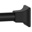 Varão de cortina de chuveiro SMODBRODRE preto ajustável 80-200cm