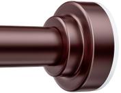 Varão de cortina de chuveiro TEECK ajustável 69-193 cm marrom